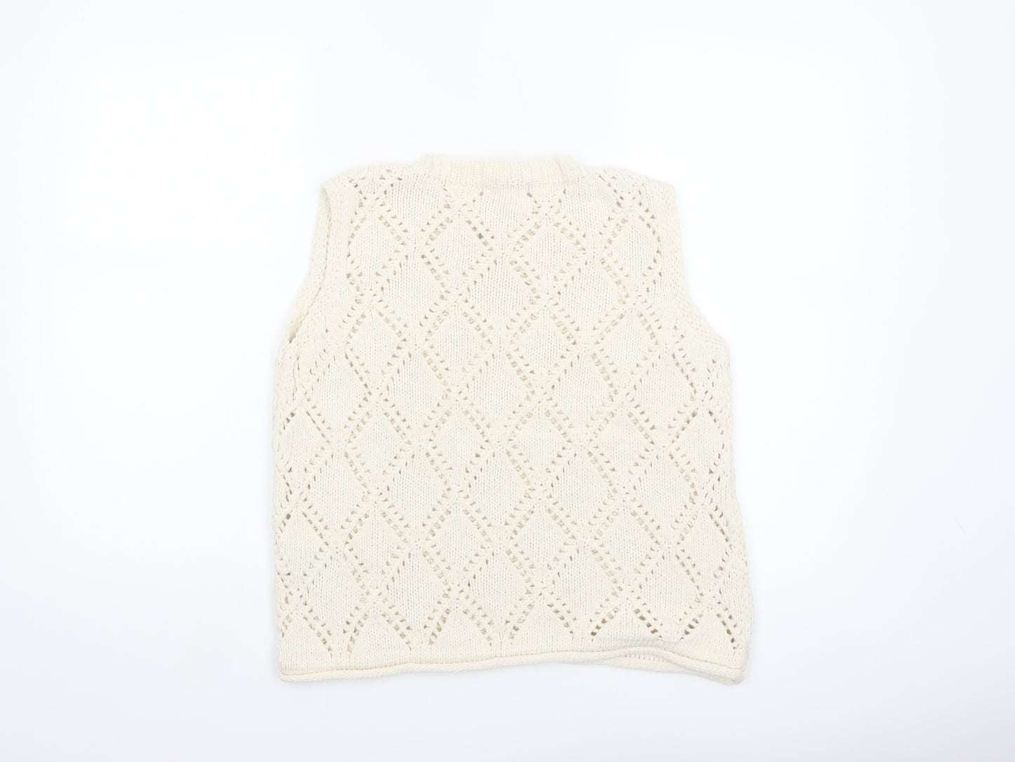 Marks and Spencer Women’s Ivory Knit Sleeveless Tank M