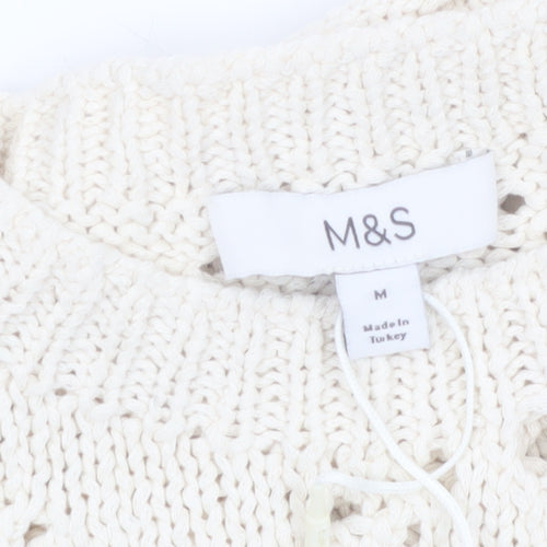 Marks and Spencer Women’s Ivory Knit Sleeveless Tank M