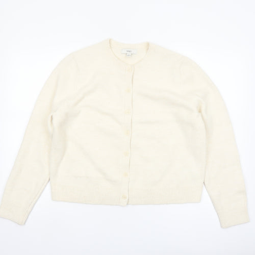 Marks and Spencer Womens Ivory L Cardigan Knit Jumper
