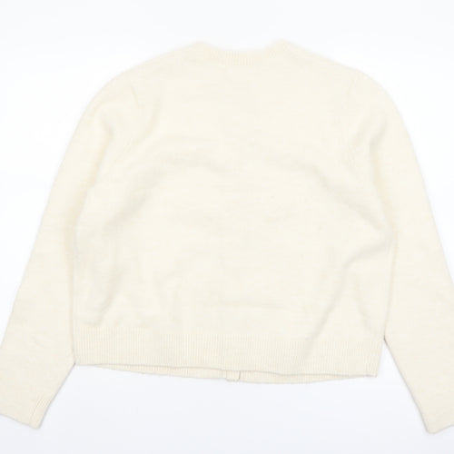 Marks and Spencer Womens Ivory L Cardigan Knit Jumper