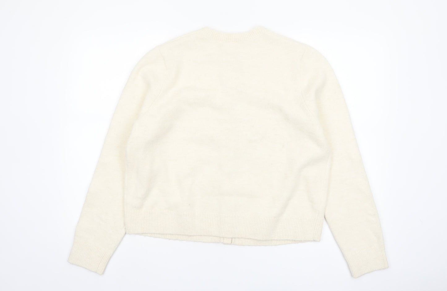 Marks and Spencer Womens Ivory L Cardigan Knit Jumper