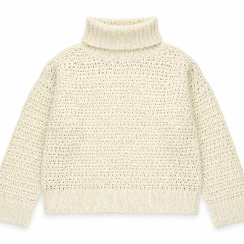 Marks and Spencer Per Una Women’s Ivory Roll Neck Chunky Knit Jumper M