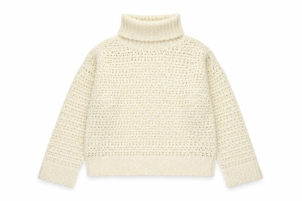 Marks and Spencer Per Una Women’s Ivory Roll Neck Chunky Knit Jumper M
