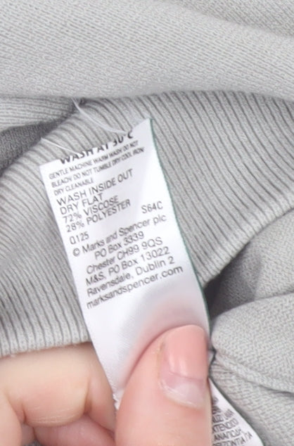 Marks and Spencer Autograph Men’s Grey Hooded Pullover Jumper L