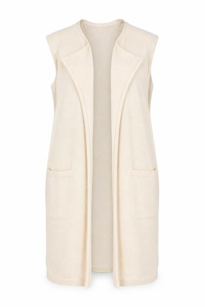 Marks and Spencer Women’s Beige Knit Sleeveless Vest Size 16