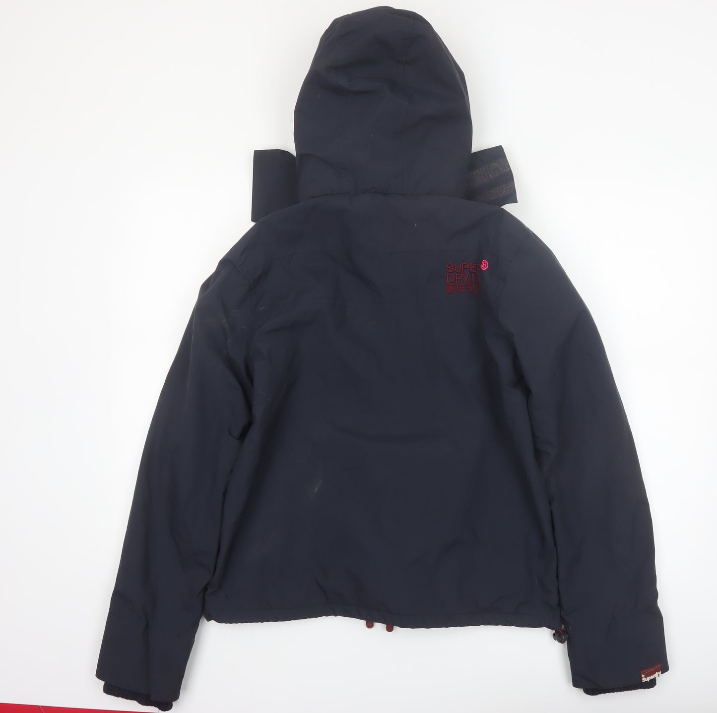 Superdry Women's Blue Windcheater Hooded Jacket L