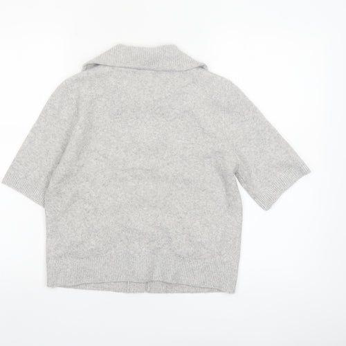 Marks and Spencer Women’s Grey Collared Knit Cardigan XS