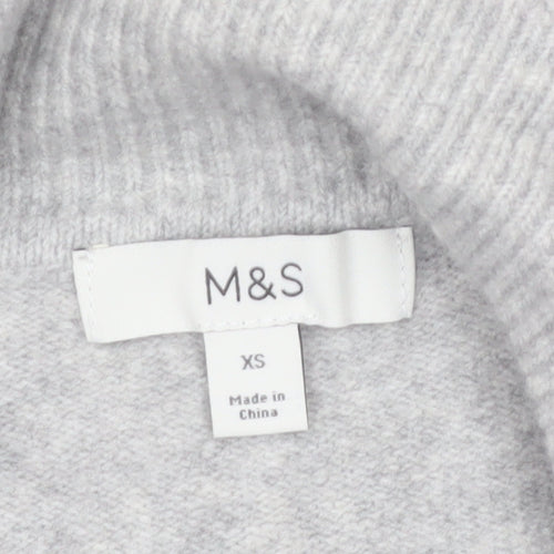 Marks and Spencer Women’s Grey Collared Knit Cardigan XS