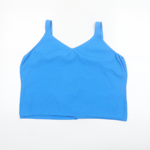 Tu Women’s Blue Camisole Tank Top Size 20 Button Detail