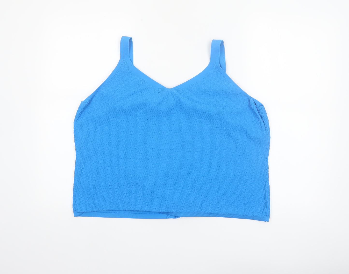 Tu Women’s Blue Camisole Tank Top Size 20 Button Detail