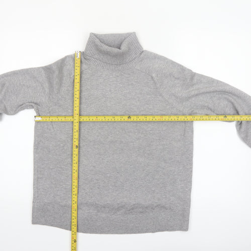 Marks and Spencer Womens Grey Roll Neck Jumper Size M