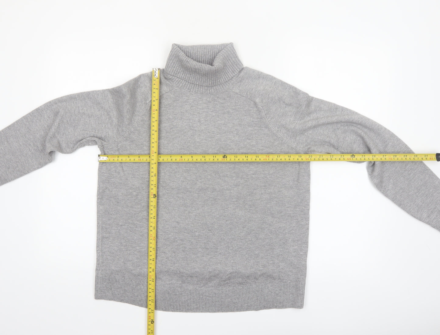 Marks and Spencer Womens Grey Roll Neck Jumper Size M