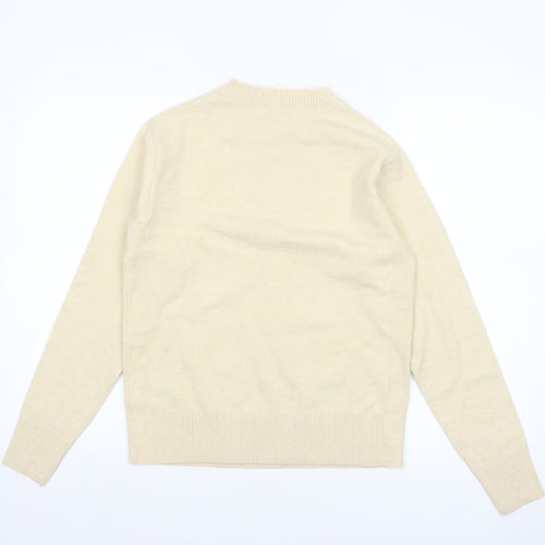 Marks and Spencer Women’s Beige XS Crew Neck Pullover Jumper