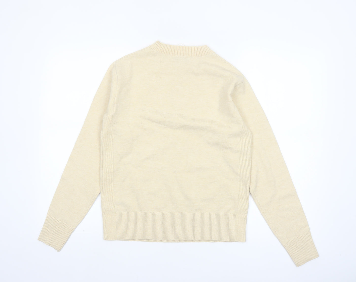 Marks and Spencer Women’s Beige XS Crew Neck Pullover Jumper