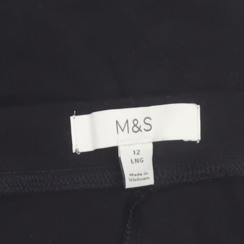 Marks and Spencer Women’s Black Ankle Leggings Size 12 Long Stretch