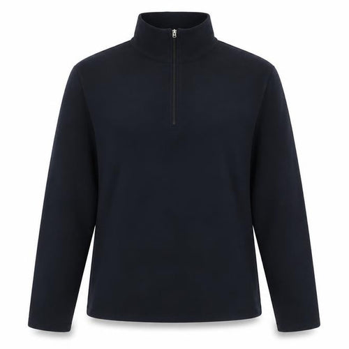 Lands' End Women's Black 1/2 Zip Fleece Sweatshirt Size M 10-12