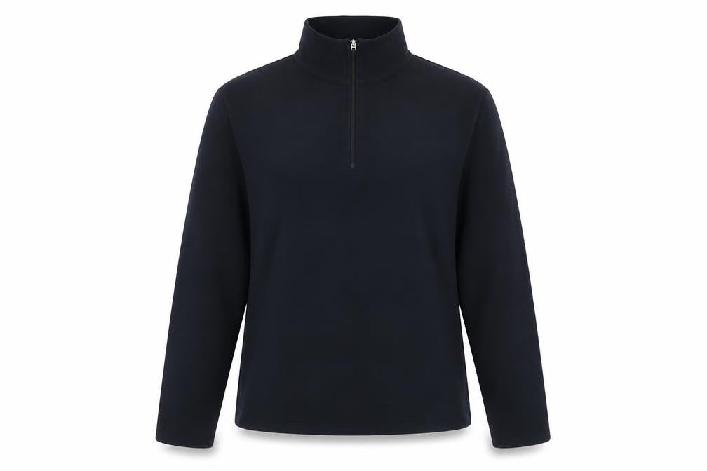Lands' End Women's Black 1/2 Zip Fleece Sweatshirt Size M 10-12