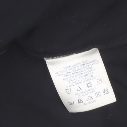 Lands' End Women's Black 1/2 Zip Fleece Sweatshirt Size M 10-12