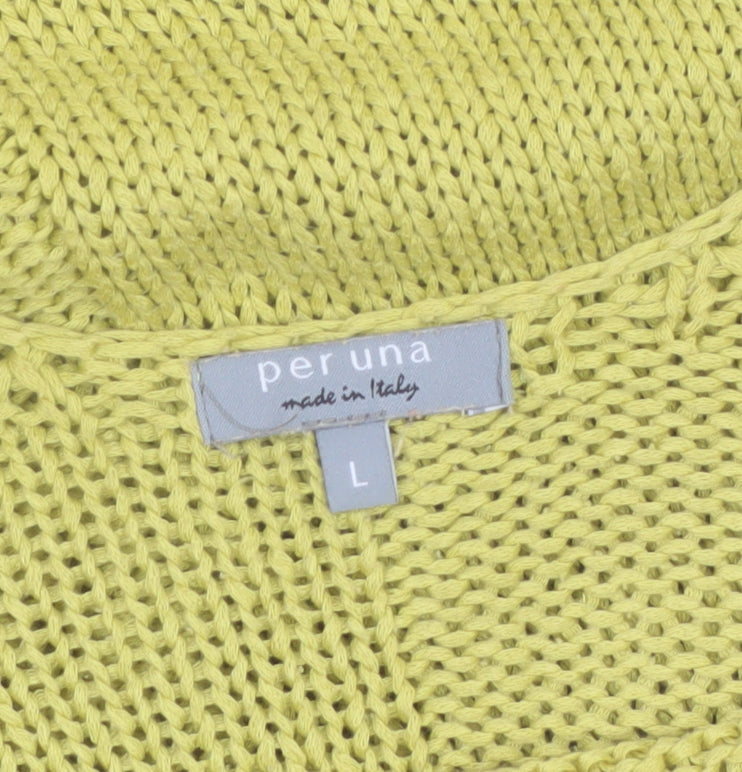 Marks and Spencer Per Una Women’s Green L Chunky Knit Jumper