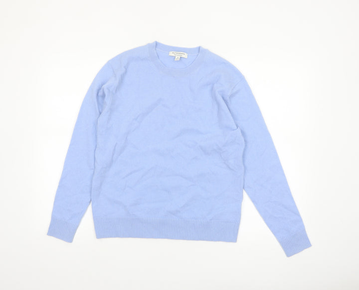 Marks and Spencer Women’s Blue Cashmere Crew Neck Jumper Size 10