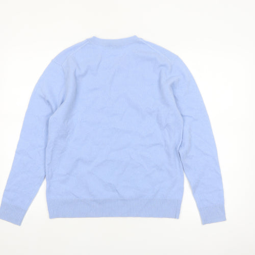 Marks and Spencer Women’s Blue Cashmere Crew Neck Jumper Size 10