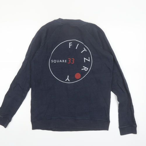 Jack Wills Womens Navy Blue Cotton Crew Neck Pullover Sweatshirt UK 10