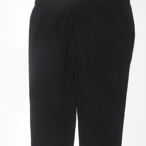 Marks and Spencer Women Black Size 20 Short Viscose Trousers