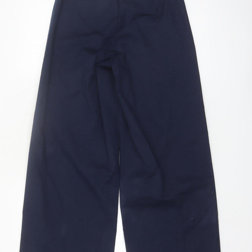 Marks and Spencer Womens Blue Size 6 Wide-Leg Trousers