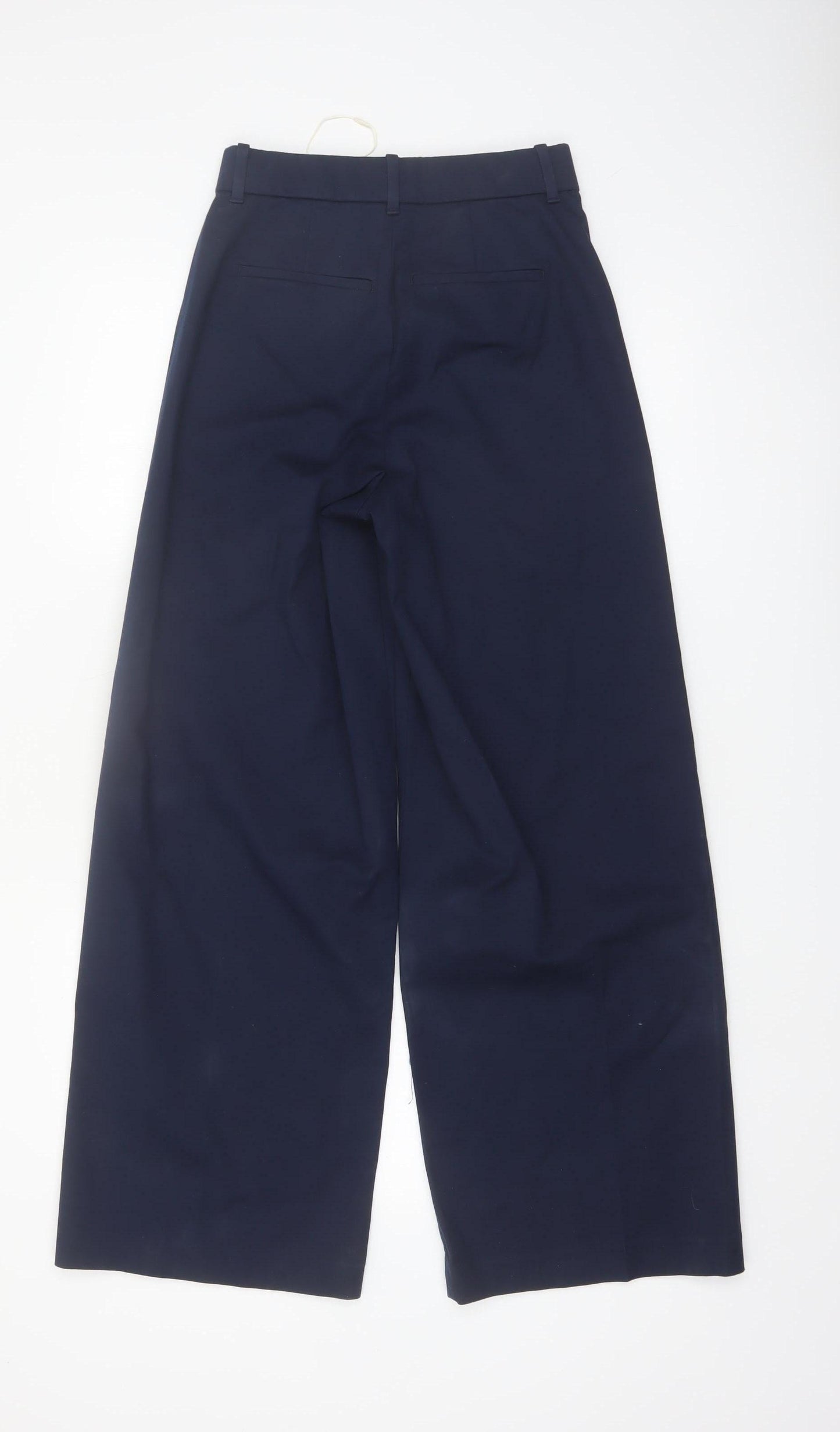 Marks and Spencer Womens Blue Size 6 Wide-Leg Trousers