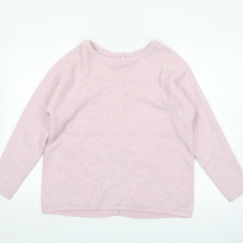 Joules Women’s Pink Button Back Knit Cardigan UK 16