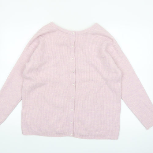 Joules Women’s Pink Button Back Knit Cardigan UK 16