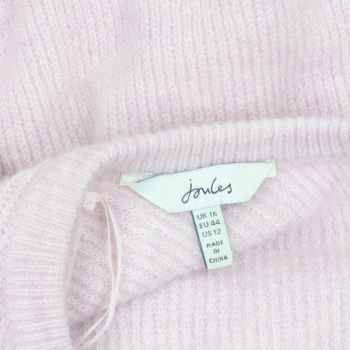 Joules Women’s Pink Button Back Knit Cardigan UK 16