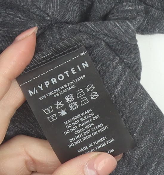 Myprotein Men's Grey Long Sleeve Athletic Gym Top Size L