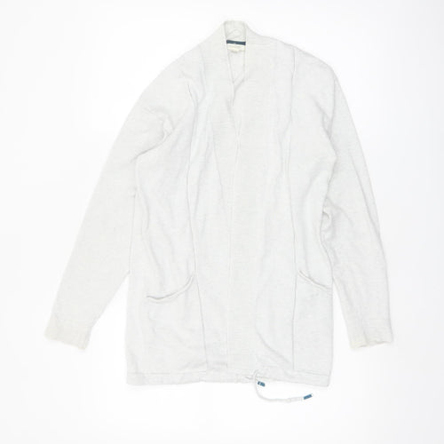 White Stuff Womens Ivory Long Sleeve Open Knit Cardigan Size 12