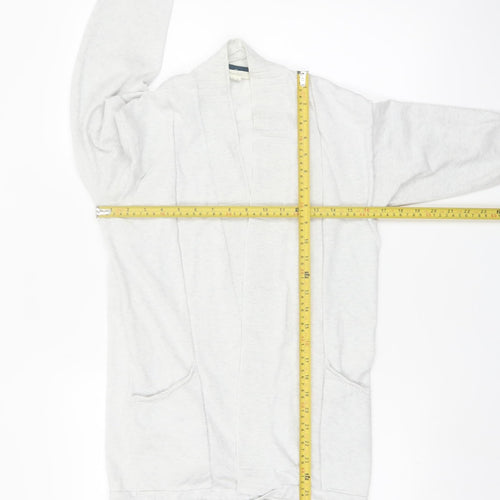 White Stuff Womens Ivory Long Sleeve Open Knit Cardigan Size 12