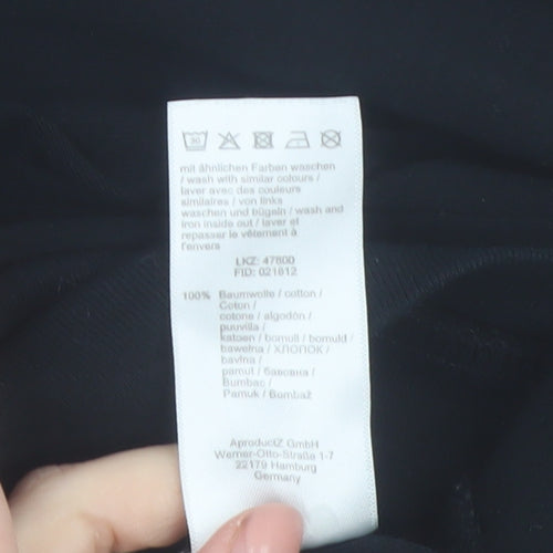 KangaROOS Women Black 22/24 Pullover Sweatshirt Cotton V-Neck