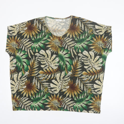 Isle Women's Multicoloured Floral Tunic T-Shirt Size 18