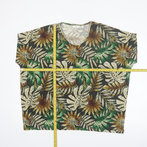 Isle Women's Multicoloured Floral Tunic T-Shirt Size 18