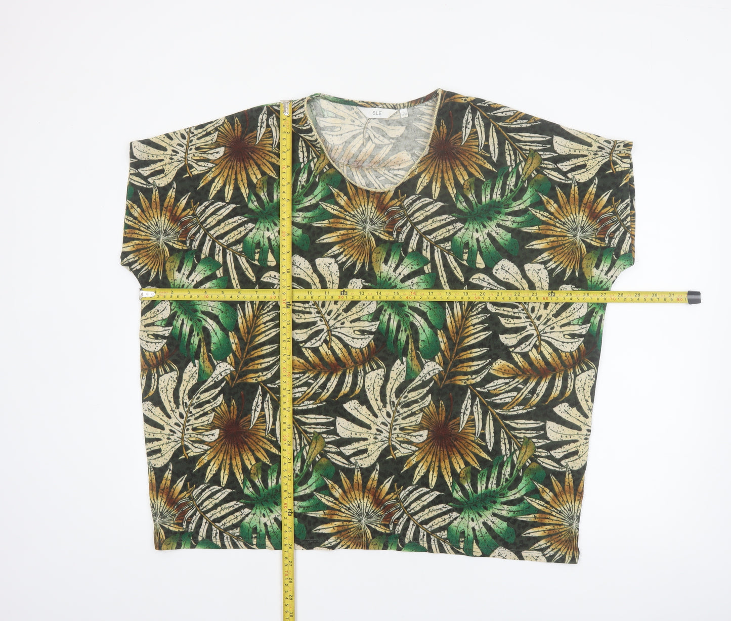 Isle Women's Multicoloured Floral Tunic T-Shirt Size 18