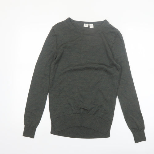 GAP Women's Green Merino Wool Crew Neck Pullover Jumper Size S