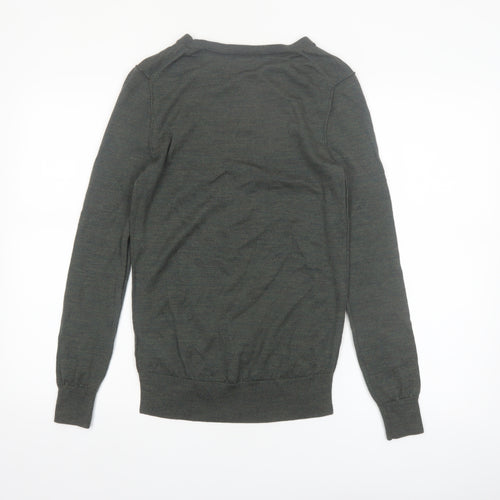GAP Women's Green Merino Wool Crew Neck Pullover Jumper Size S