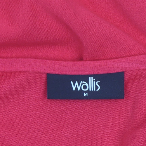 Wallis Women Red Mid-Length Open Coatigan Jacket UK M