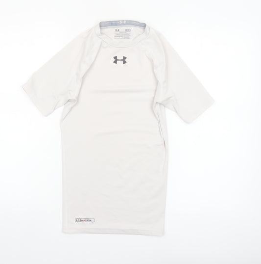 Under Armour Men's White Compression HeatGear T-Shirt Size S