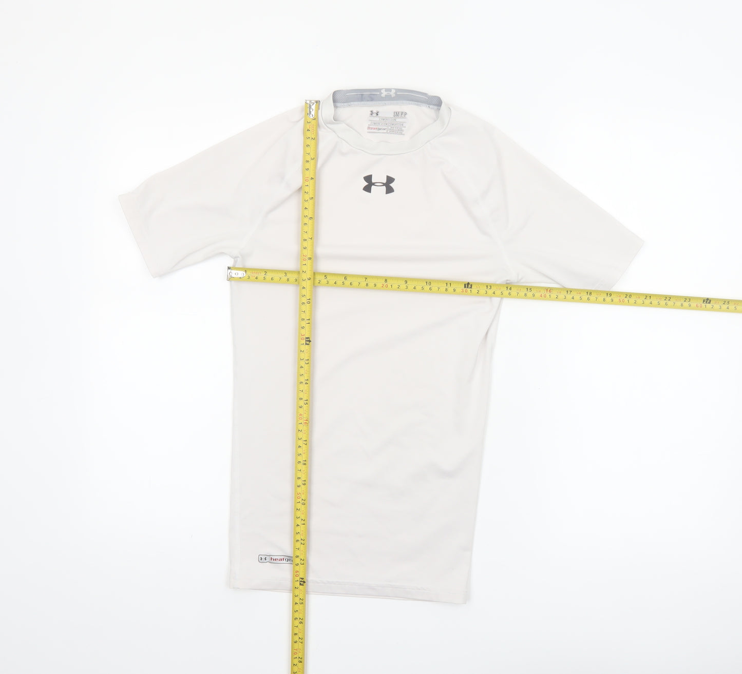 Under Armour Men's White Compression HeatGear T-Shirt Size S
