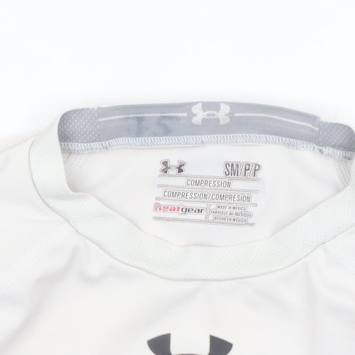 Under Armour Men's White Compression HeatGear T-Shirt Size S