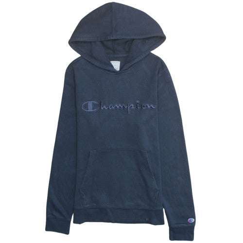 Champion Men's Blue Pullover Hoodie Small Logo Sportswear