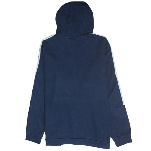 Adidas Men's Blue 3XL Pullover Hoodie with Logo & Pocket