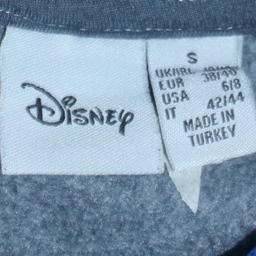 Disney Women’s Blue Stitch V-Neck Pullover Sweatshirt Size S