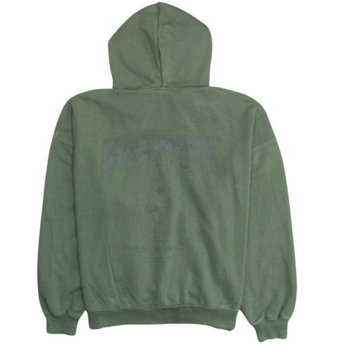 Gymshark Women's Green Pullover Hoodie Size M Cotton Blend Casual