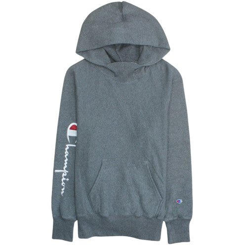 Champion Men's Grey Reverse Weave Pullover Hoodie Small
